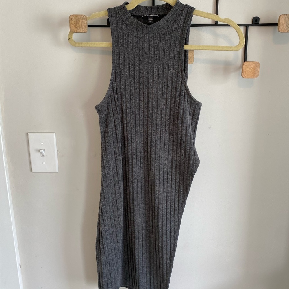 Asymmetrical Express Mock Neck Tank